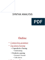 Syntax Analysis