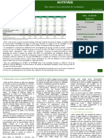Etude SOTUVER Une Valeur À Fort Potentiel de Croissance