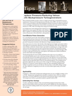 Replace Pressure-Reducing Valves With Backpressure Turbogenerators