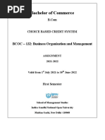 BCOC-132 Business Organisation and M 2021-22