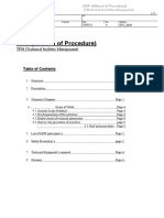 MOP (Method of Procedure) : TFM (Technical Facilities Management)