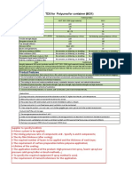 TDS For Spray Polyuera