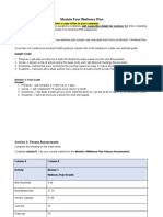 Module Four Wellness Plan