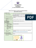 Daily Lesson Plan For Learners With Special Needs (Dyscalculia Learners)