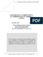 Analisis de La Corrupcion y La Gobernanza en America Latina