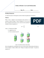 Lab 1 - Study of Hooks Law and Deformation