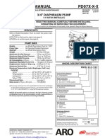 Operator'S Manual PD07X-X-X: 3/4" Diaphragm Pump