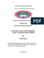 Flood Risk Analysis in Illu Floodplain, Upper Awash River Basin, Ethiopia