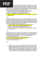 RESPOSTAS 2022 Questionário - 1o Bimestre - FALÊNCIA - 2022