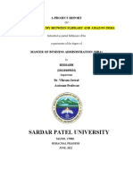 Sardar Patel University: A Project Report Comparison Study Between Flipkart and Amazon India