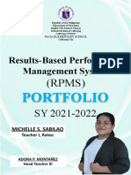 Results-Based Performance Management System: Portfolio