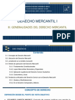 III Generalidades Del Derecho Mercantil