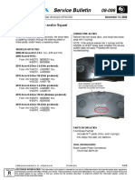 Service Bulletin: Front Brakes Judder And/or Squeal