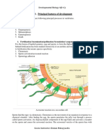 Principal Features of Development: 1. Fertilization/ Insemination/pollination/ Fecundation/ Syngamy and Impregnation