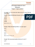 NCERT Exemplar Class 8 Maths Solutions Chapter 3 Square-Square Root & Cube-Cube Root