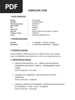 Curriculum Vitae: I. Datos Personales