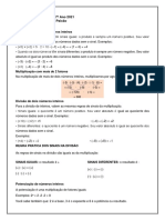 Atividade de Matemática 7º Ano 20072021