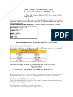 Adjetivos Cuantitativos o de Cantidad