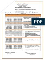 Tinowaran Elementary School: Individual Weekly Accomplishment Reports.Y 2021-2022