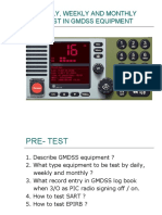 Daily, Weekly and Monthly Test in Gmdss Equipment