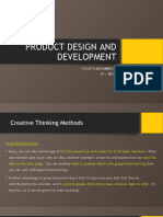 Product Design and Development: Thoufiq Mohammed K Ap / Mech