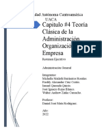 Teoría Clásica de La Administración Capitulo 4 Finalizacion