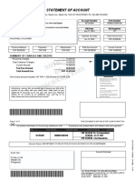 Statement of Account: Summary of Charges and Credits