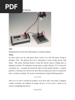 Free Fall-Measuring The Value of G