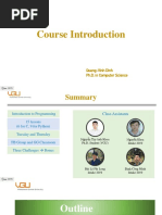 Course Introduction: Quang-Vinh Dinh Ph.D. in Computer Science