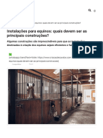 Instalações para Equinos - Quais Devem Ser As Principais Construções - Criação de Cavalos