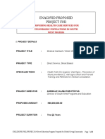 Enacovid Proposed Project For: Providing Health Care Services For Vulnurable Populations in South West Nigeria