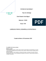 Actividad de Aprendizaje 2. Tipos de Liderazgo