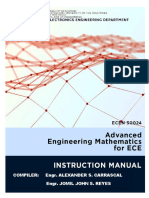 IM ECEN 30024 Advanced Engineering Mathematics For ECE