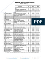 Everhealthy Multi-Dynamic Int'L LTD: Product Price List