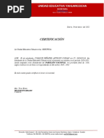 Certificado de Abanderados