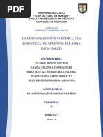 Grupo 3 - La Regionalización Sanitaria y La Estrategia de Atención Primaria de La Salud