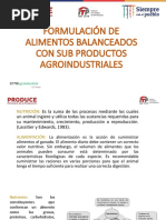 Formulación de Alimentos Balanceados Con Subproductos