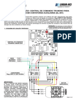 Esquema de Ligação-Central de Comando Tri-Mono para Portões Com Contatores Auxiliares (El-001)