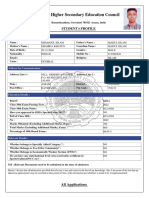 Assam Higher Secondary Education Council: Student'S Profile