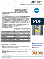 Synthetic Fluid For Automatic Transmissions: Specifications