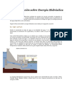 Conceptualización Sobre Energía Hidráulica