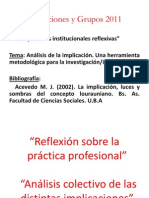 El Analisis de La Implicacion