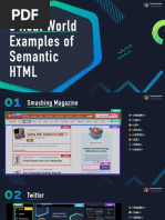 3 Real World Examples of Semantic HTML