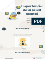 Importancia de La Salud Mental