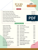 Ambrosia & Friday Release Food Menu 15th March 2021