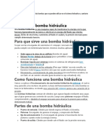 Investigacion Sobre Las Bombas Que Se Pueden Utilizar en El Sistema Hidraulico y Sanitario en El Ambito Mundial