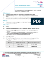 NSWHP Procedure 022 - Reporting For Blood Groups On Potential Organ Donors V1.0