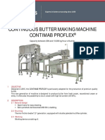 Continuous Butter Making Machine Contimab Proflex: Capacity Between 200 and 13,000 Kg/hour of Butter