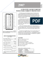 8-Channel Source Driver With Over-Current Protection