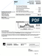 Due Date: 09/28/2019 Service For: Your Account Summary: Questions About Your Bill?